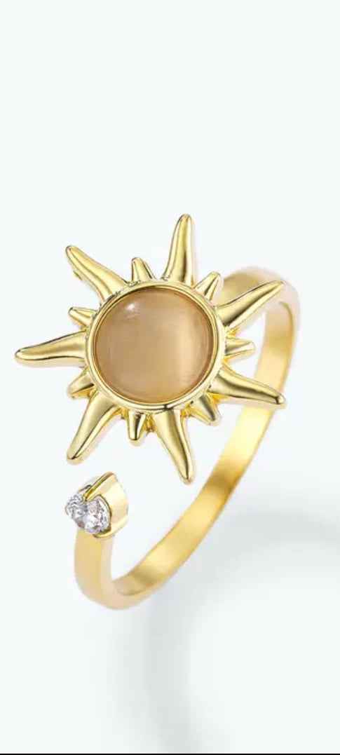 Bague anti stress Soleil