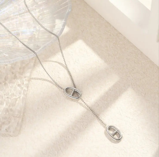 Collier coulissant Marine argent
