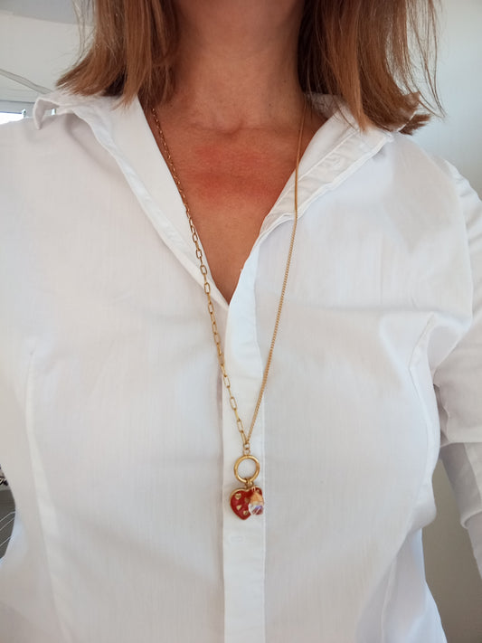 Collier 2-en1 Berry