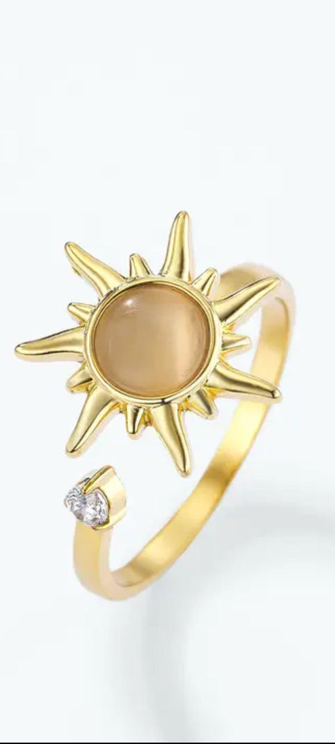 Bague anti stress Soleil