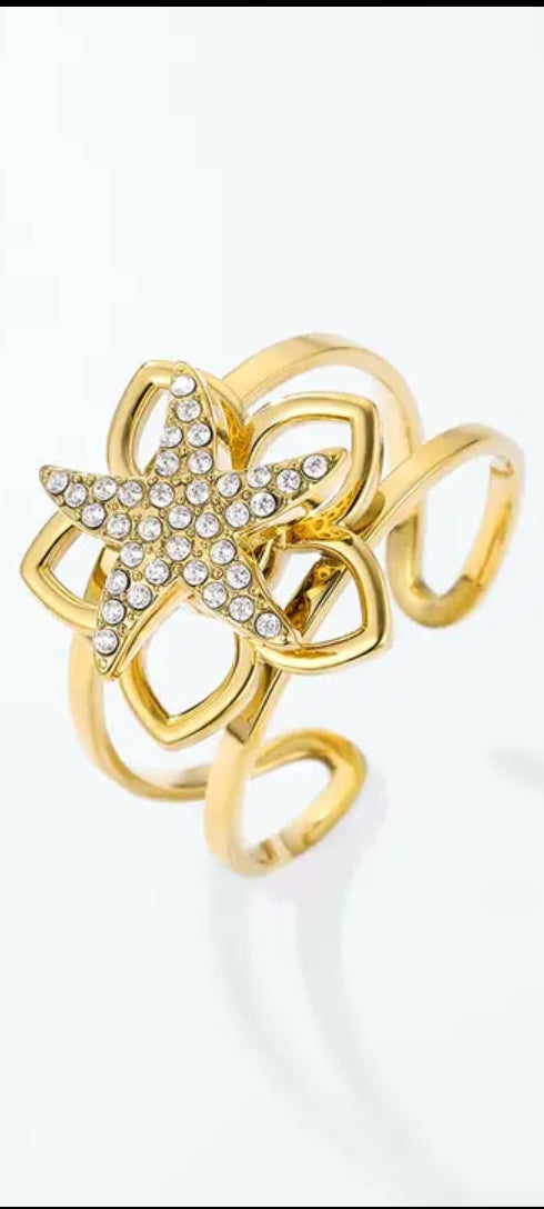 Bague anti stress Étoile