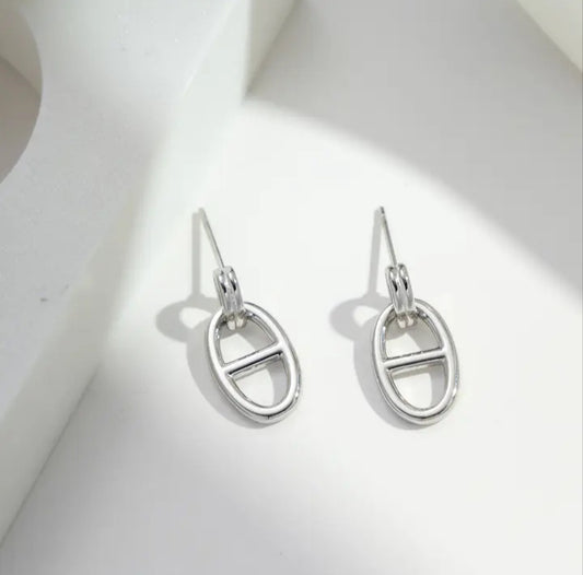 Boucles d'oreilles Marine argent