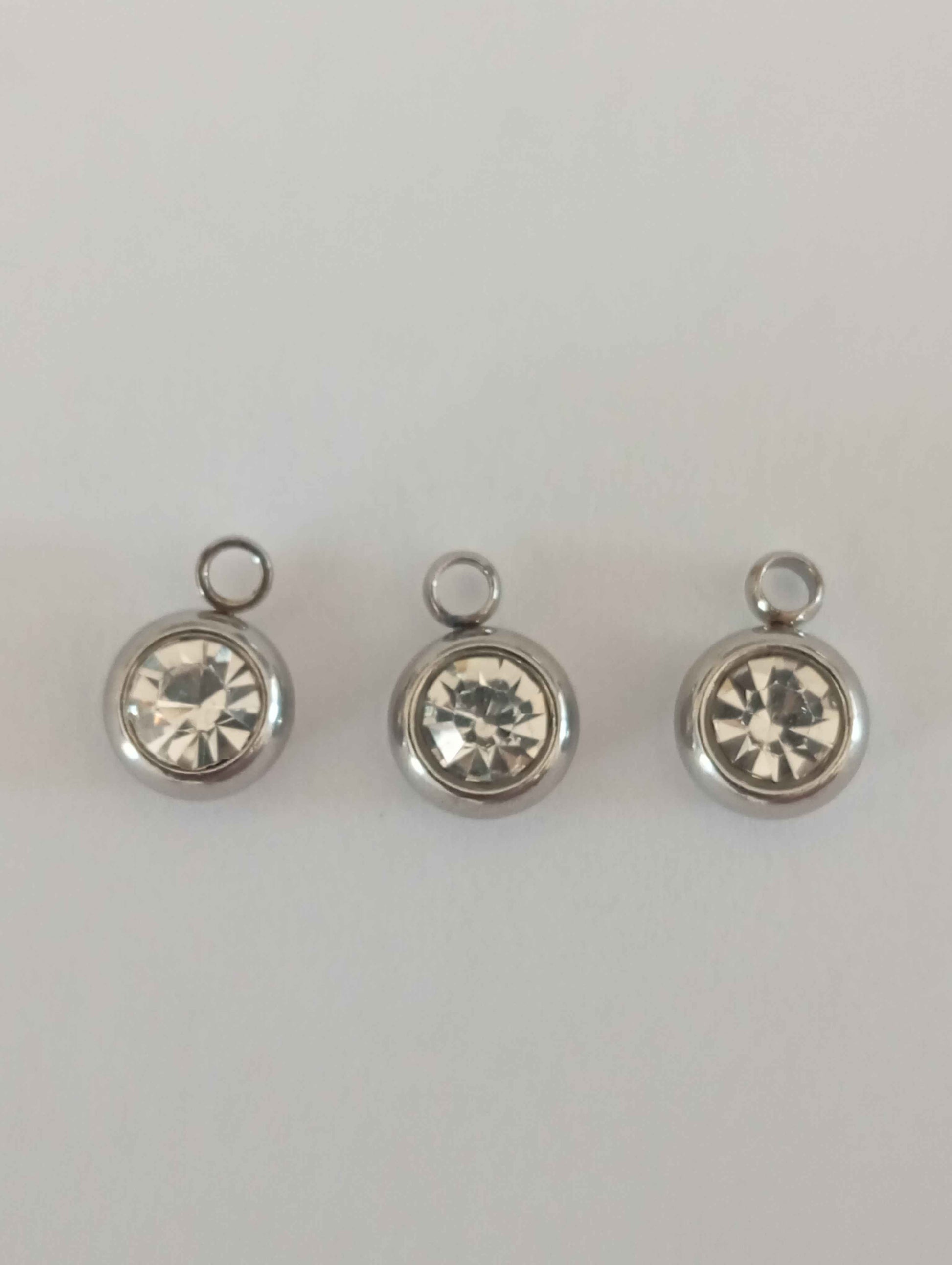 Charm pierre blanc (effet diamant)