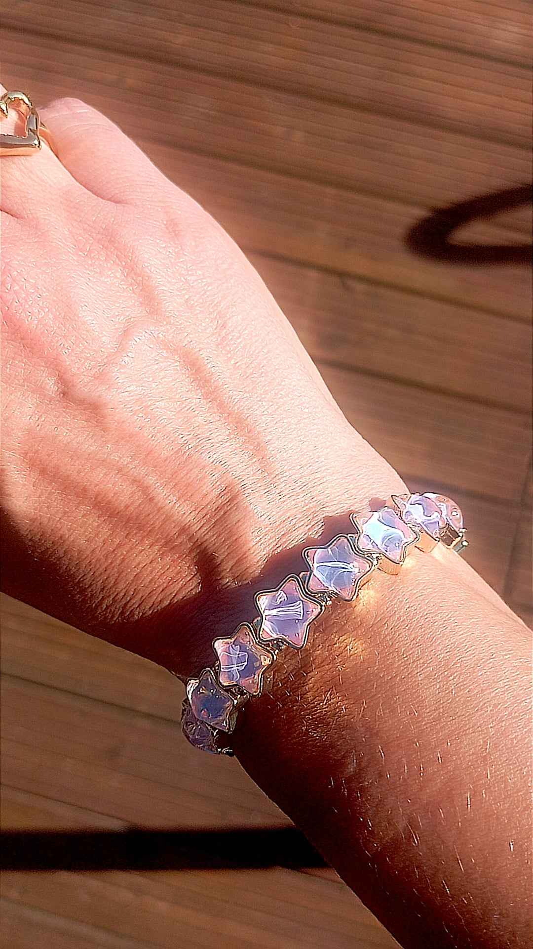Bracelet acier Star rose