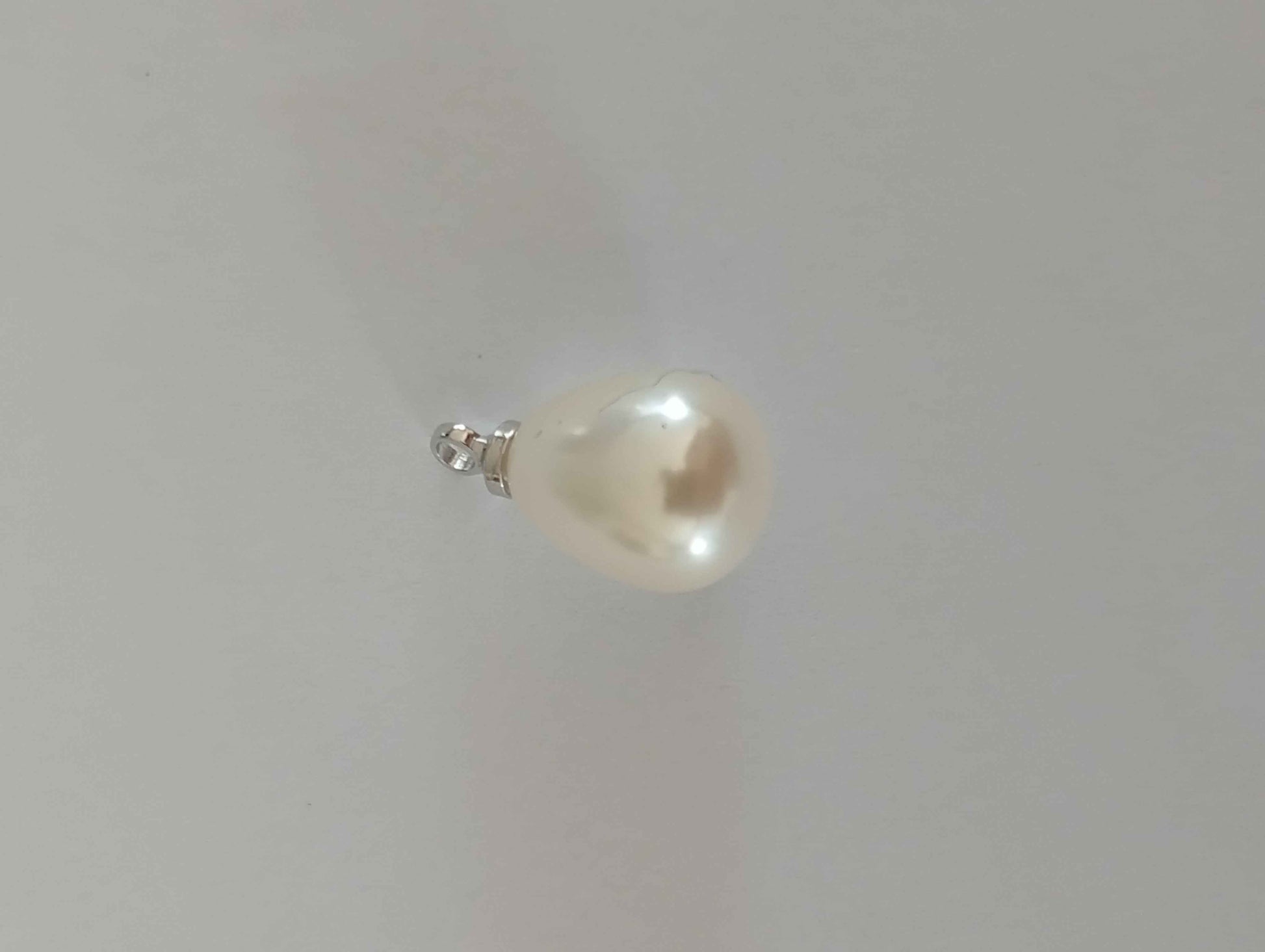 Charm perle argent