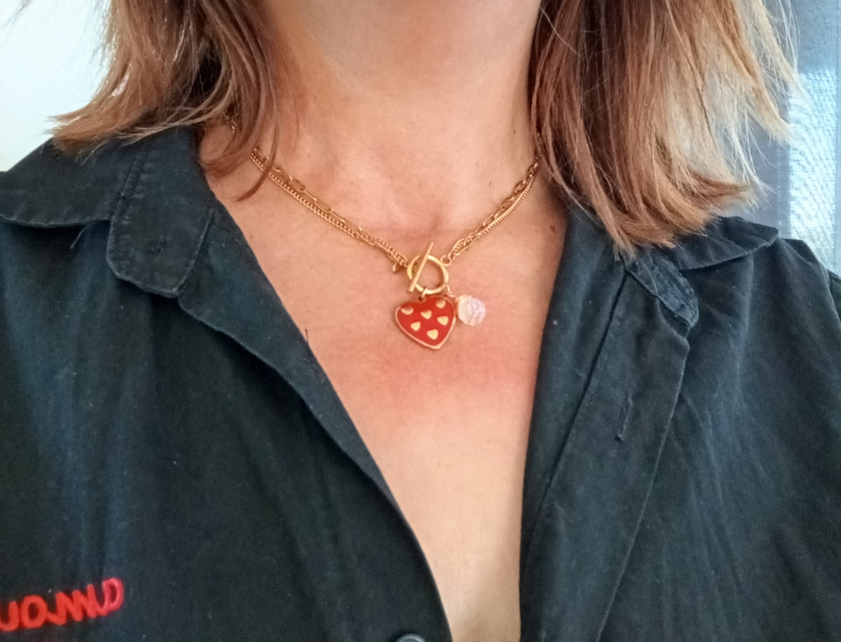 Collier 2-en1 Berry